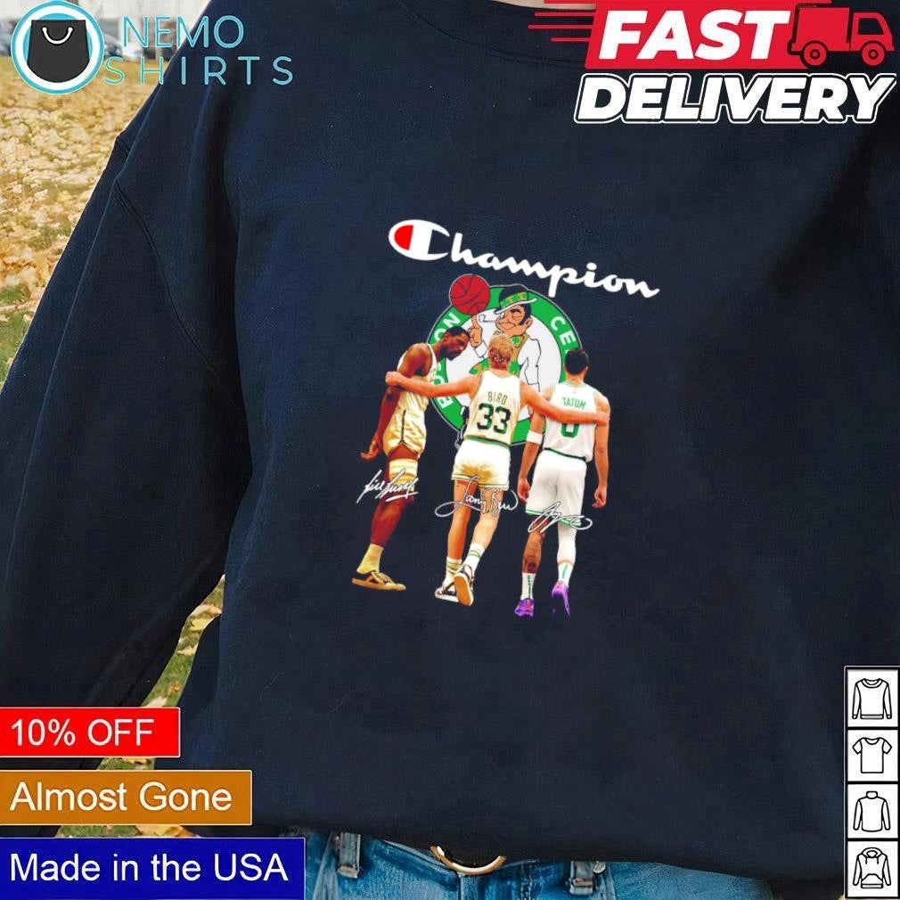 Champions Boston Celtics Bill Russell Larry Bird and - Adult & Kids T-Shirts, Sweatshirts & Hoodies apparel design preview 3