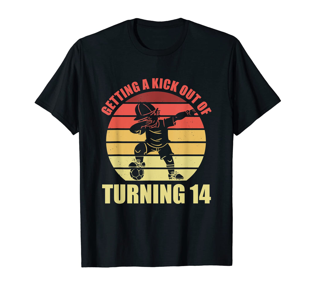 14 Year Old Happy 14Th Birthday Soccer T-Shirt - Trendy Graphic for Adults - T-Shirt, Sweatshirt, Hoodie