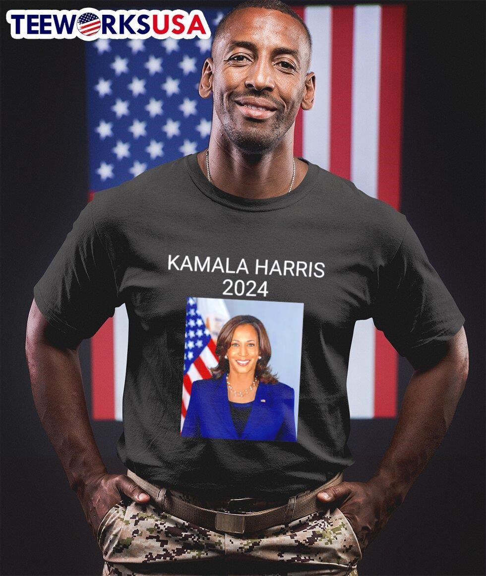 Kamala Harris 2024 photo - Adult & Kids T-Shirts, Sweatshirts & Hoodies apparel design preview 1