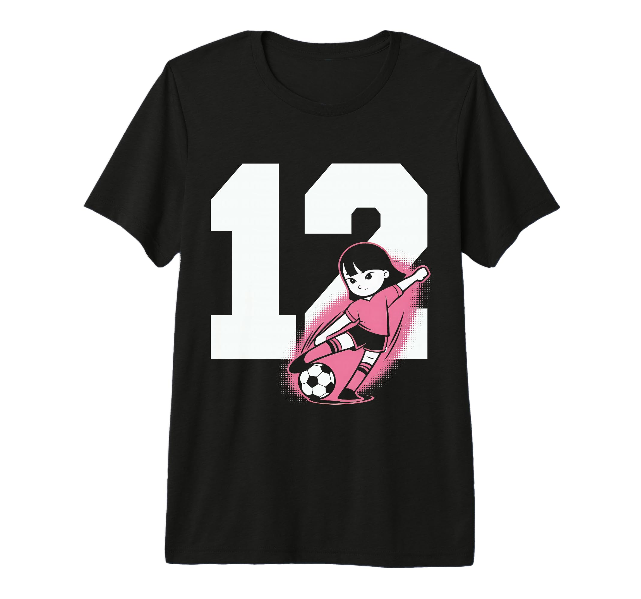 12 Soccer Birthday Gift Soccer Fan T-Shirt - Custom Art Print for Adults - T-Shirt, Sweatshirt, Hoodie