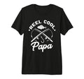Reel Papa Fishing Fisher Gift Dads Tri T-Shirt - Trendy Graphic for Adults - T-Shirt, Sweatshirt, Hoodie
