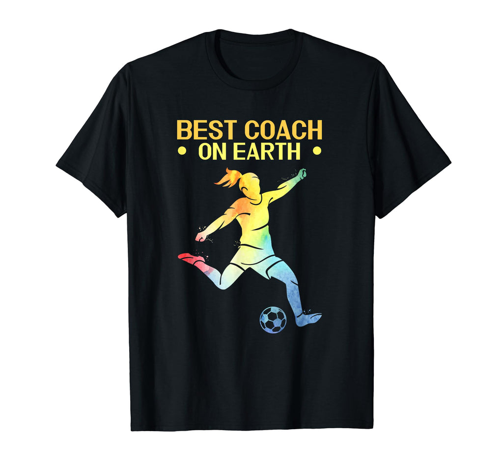 Soccer Best Coach Earth Soccer T-Shirt - Fun Novelty Design for Adults - T-Shirt, Sweatshirt, Hoodie