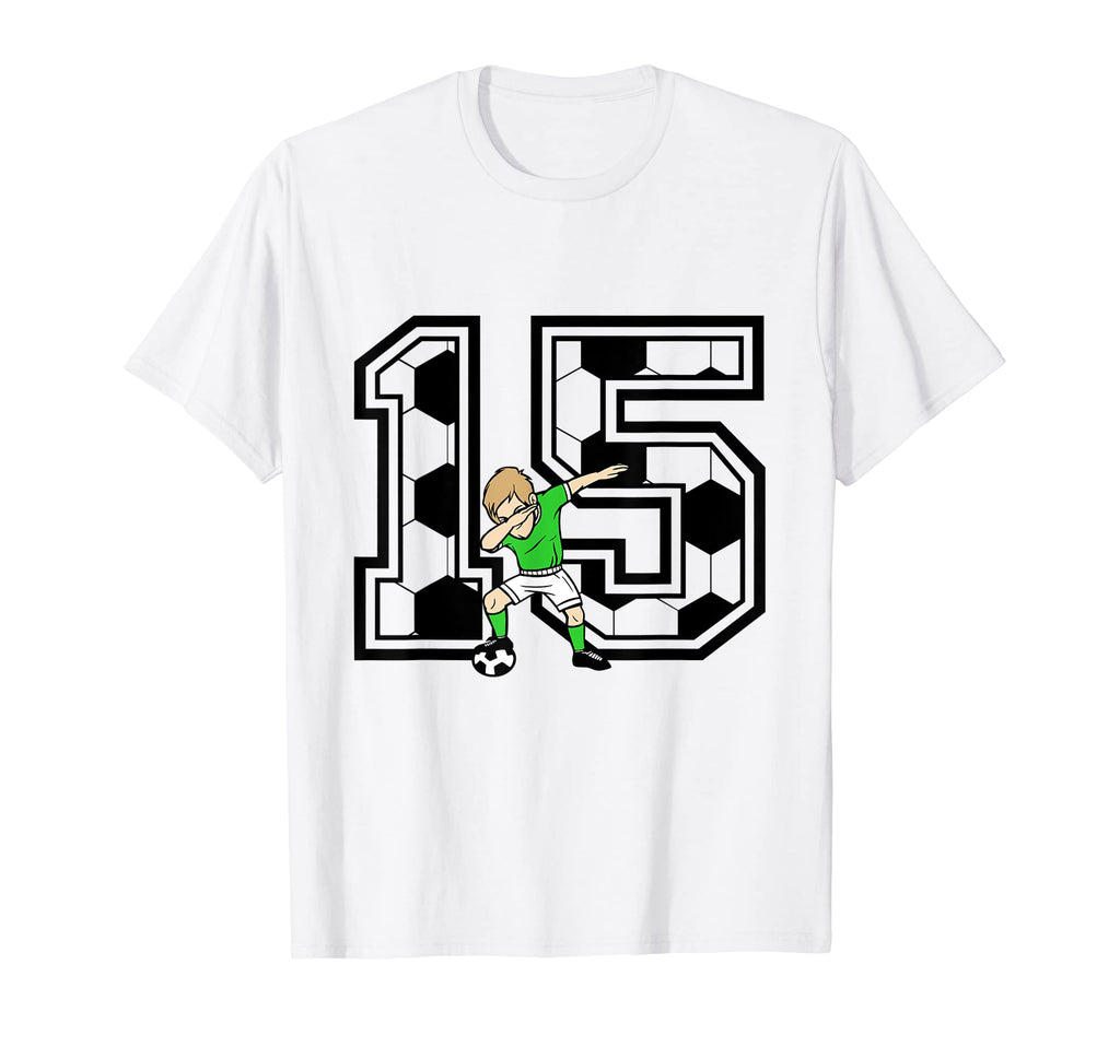15 Year Old Soccer Player 15Th Birthday T-Shirt - Aesthetic Graphic Unisex - T-Shirt, Sweatshirt, Hoodie