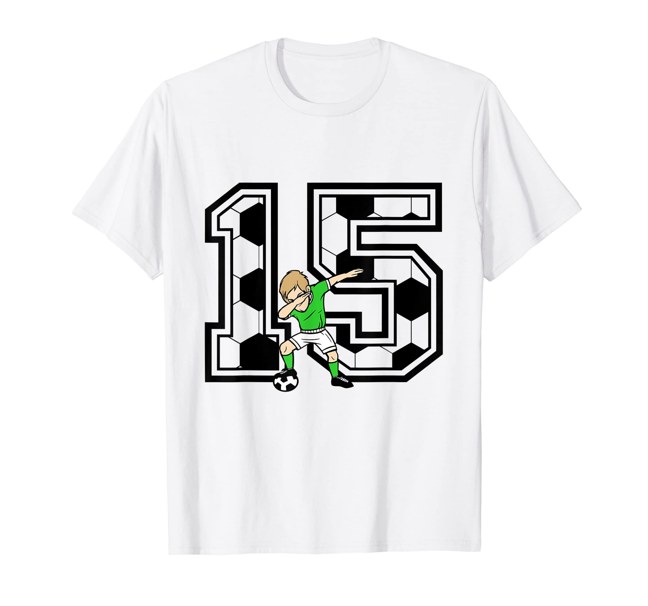 15 Year Old Soccer Player 15Th Birthday T-Shirt - Aesthetic Graphic Unisex - T-Shirt, Sweatshirt, Hoodie