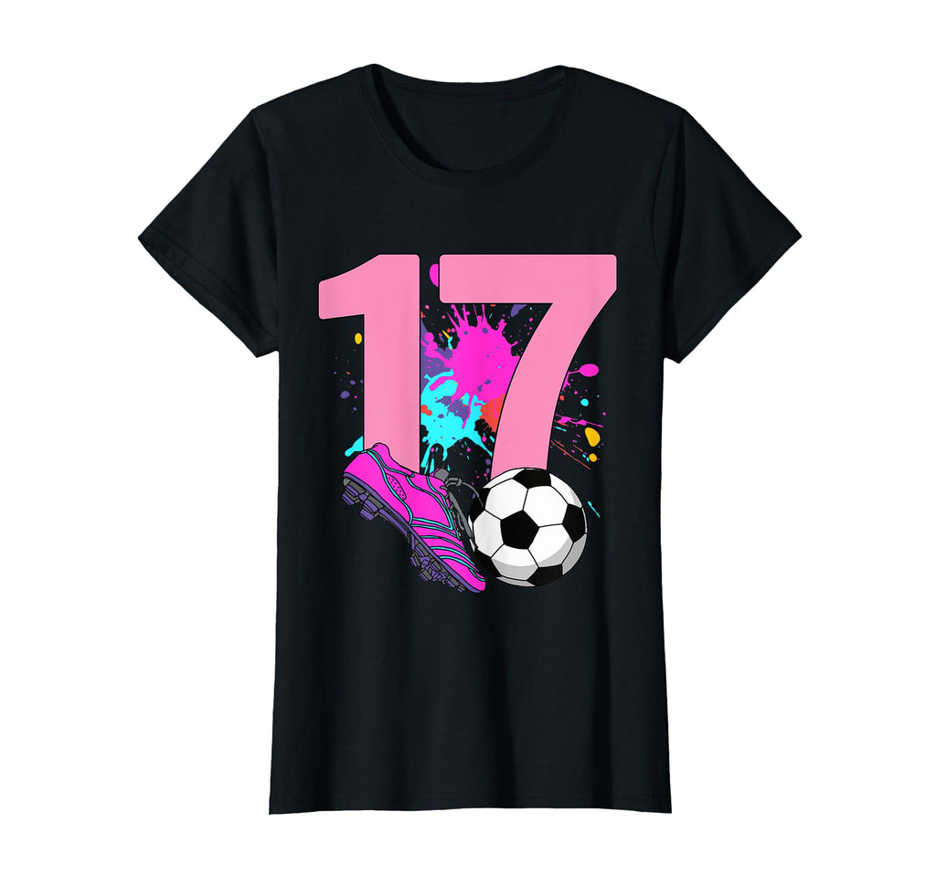 17Th Birthday Soccer Player Football 17 T-Shirt - Minimalist Print Unisex - T-Shirt, Sweatshirt, Hoodie