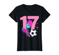 17Th Birthday Soccer Player Football 17 T-Shirt - Minimalist Print Unisex - T-Shirt, Sweatshirt, Hoodie