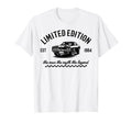 1984 Dad Birthday Legend Muscle Car T-Shirt - Minimalist Print Unisex - T-Shirt, Sweatshirt, Hoodie