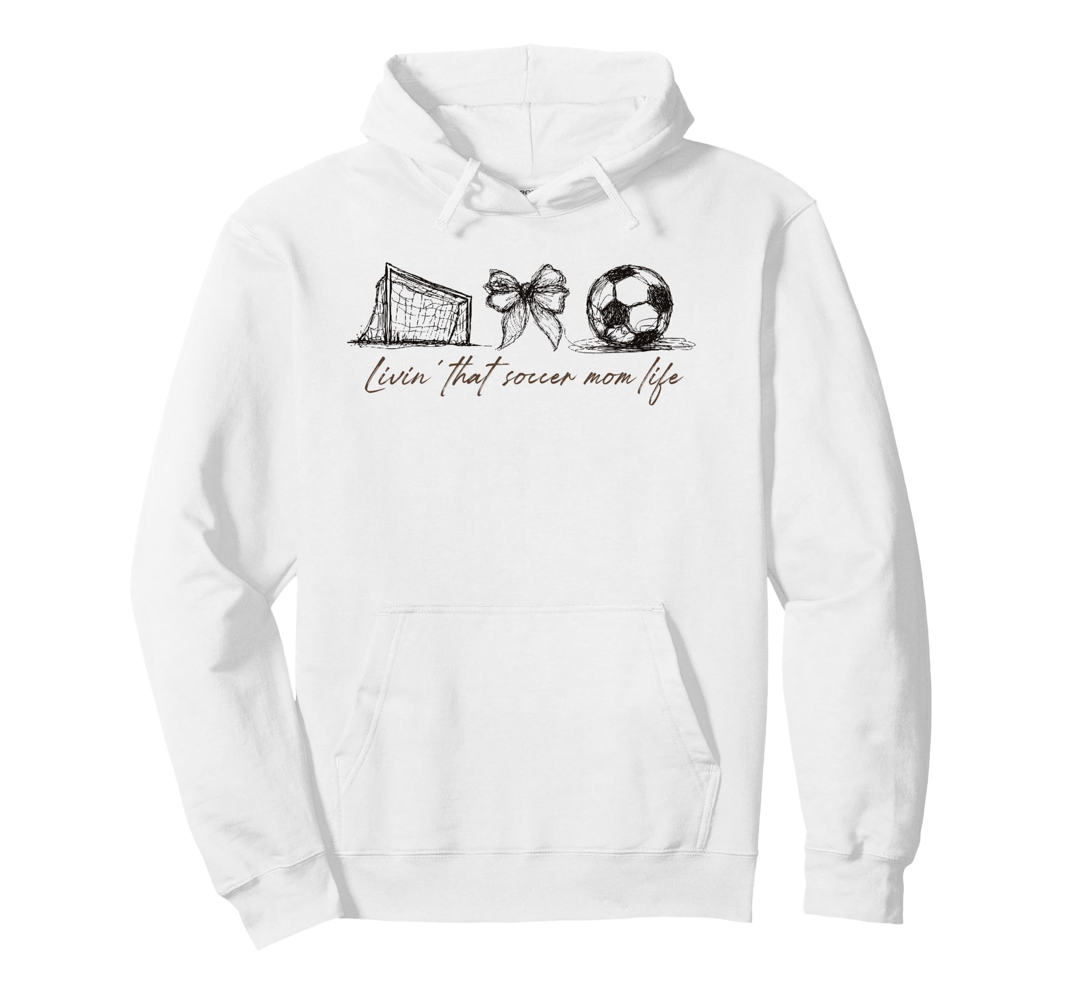 2 Sided Livin That Soccer Mom Life Soccer Hoodie - Novelty Apparel Unisex - T-Shirt, Sweatshirt, Hoodie