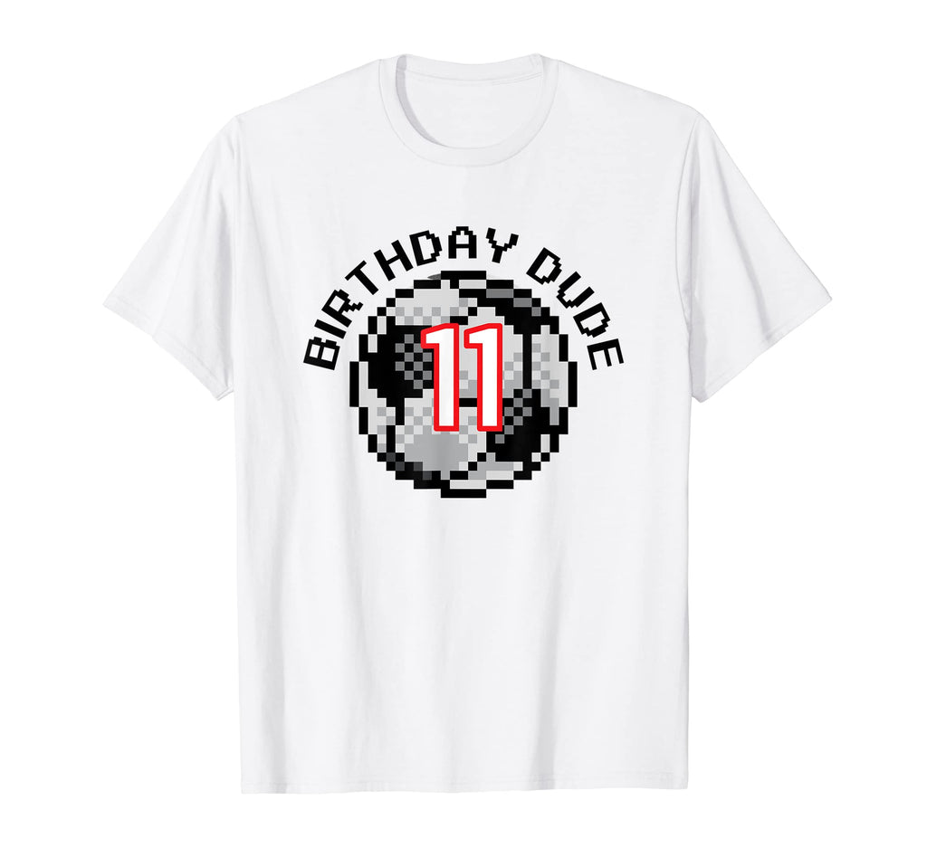 11 Year Old 11Th Birthday Dude 8 Bit T-Shirt - Custom Art Print Unisex - T-Shirt, Sweatshirt, Hoodie
