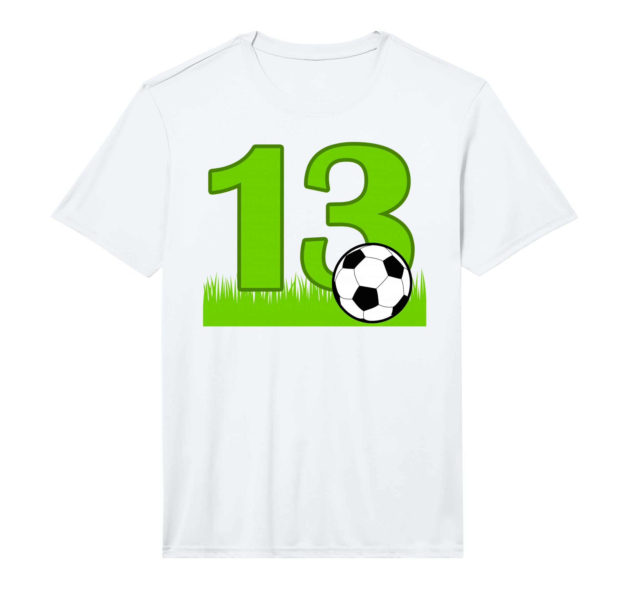 13Th Birthday Soccer 13 Years Old T-Shirt - Custom Art Print for Adults - T-Shirt, Sweatshirt, Hoodie