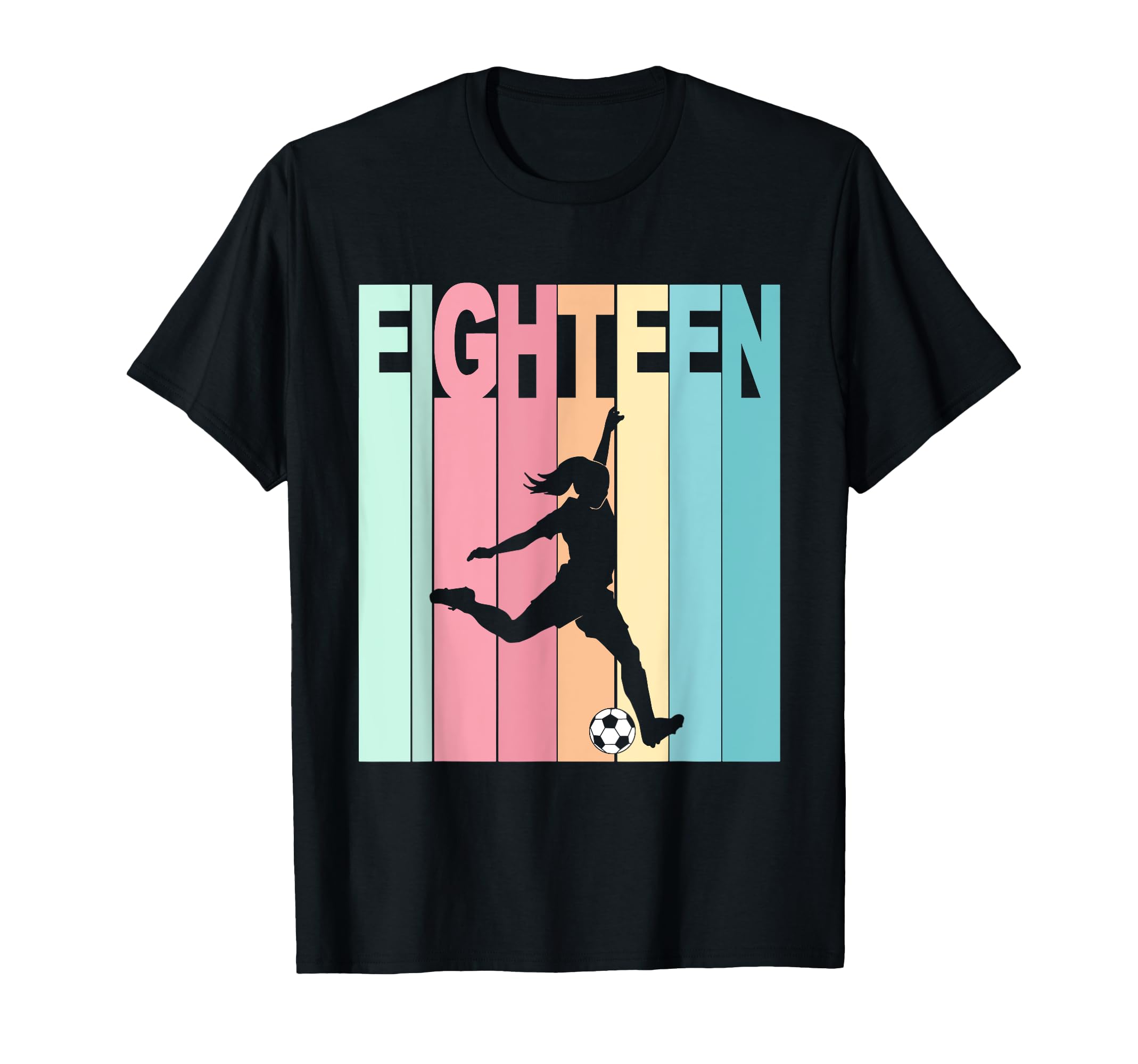18Th Birthday Soccer Theme 18 Year Old T-Shirt - Streetwear Style Unisex - T-Shirt, Sweatshirt, Hoodie