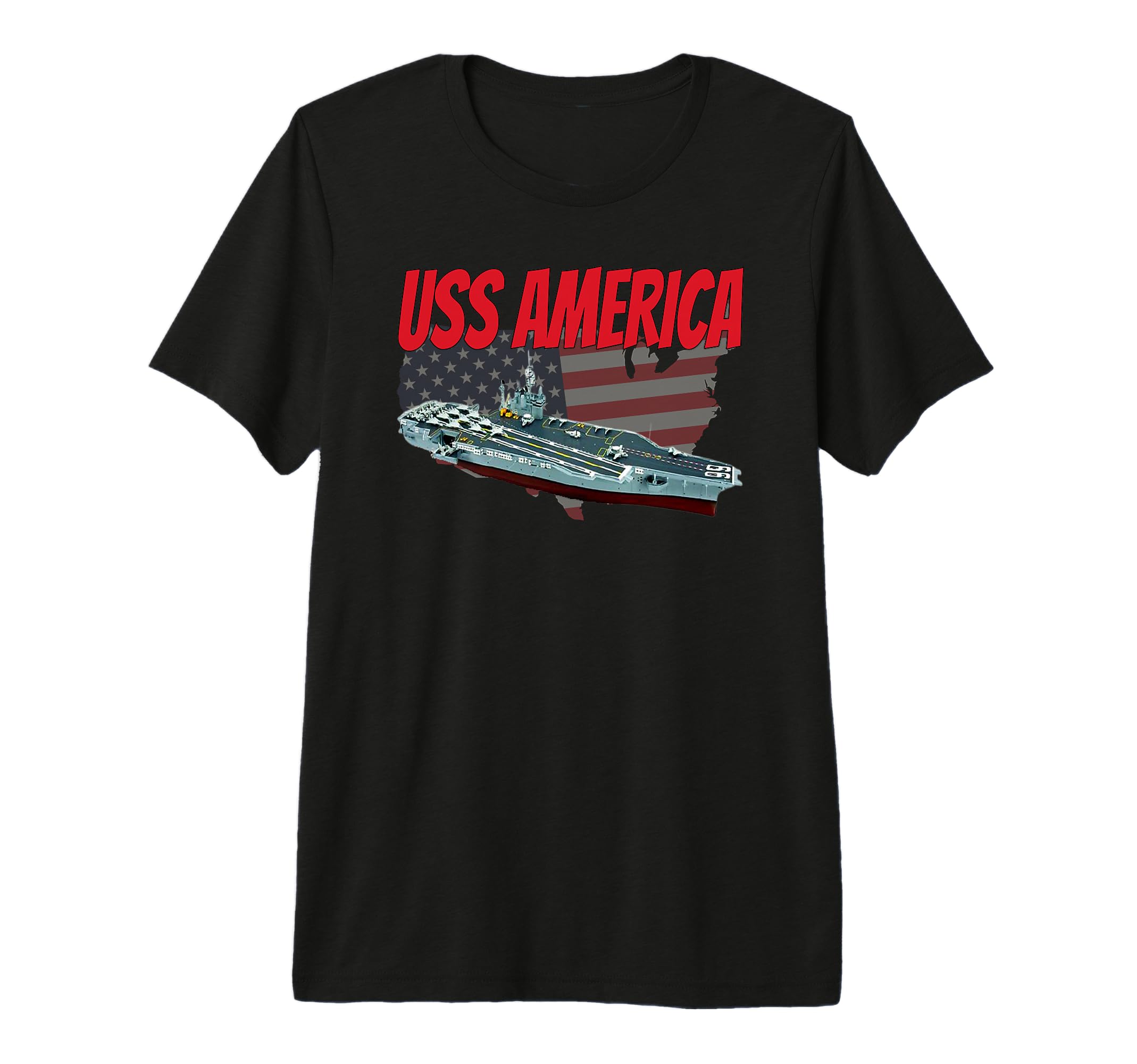 Aircraft Carrier Uss America Cv 66 T-Shirt - Aesthetic Graphic for Adults - T-Shirt, Sweatshirt, Hoodie