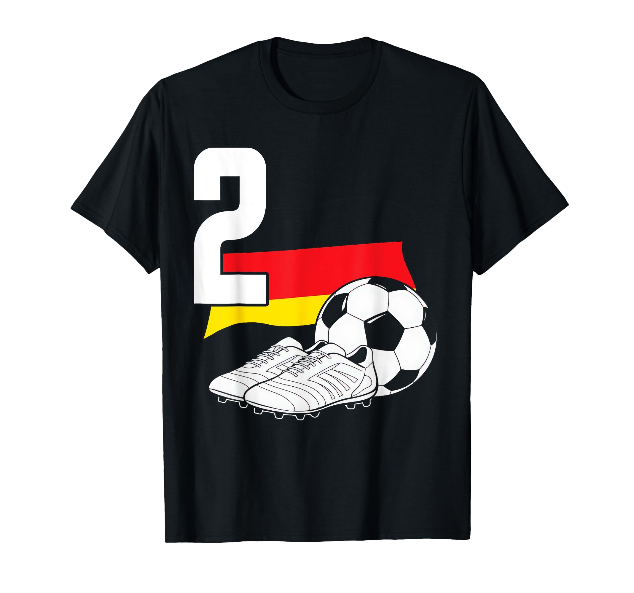2 Soccer Birthday Gift Soccer Fan T-Shirt - Aesthetic Graphic Unisex - T-Shirt, Sweatshirt, Hoodie