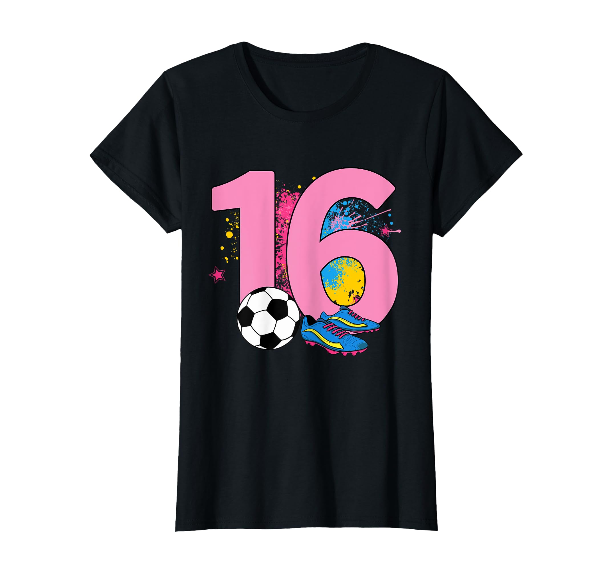 16Th Birthday Soccer Player Football T-Shirt - Fun Novelty Design Unisex - T-Shirt, Sweatshirt, Hoodie