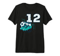 12Th Birthday Soccer Ball Shoes T-Shirt - Minimalist Print Men Women - T-Shirt, Sweatshirt, Hoodie