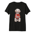 Mens English Setter Wearing Red Paw Prints T-Shirt - Graphic Print Unisex - T-Shirt, Sweatshirt, Hoodie