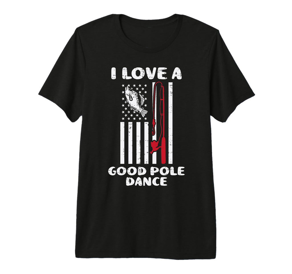 Love Good Pole Dance Flag Fish T-Shirt - Minimalist Print Men Women - T-Shirt, Sweatshirt, Hoodie