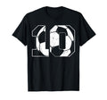 10Th Birthday Soccer Player Football T-Shirt - Minimalist Print for Adults - T-Shirt, Sweatshirt, Hoodie