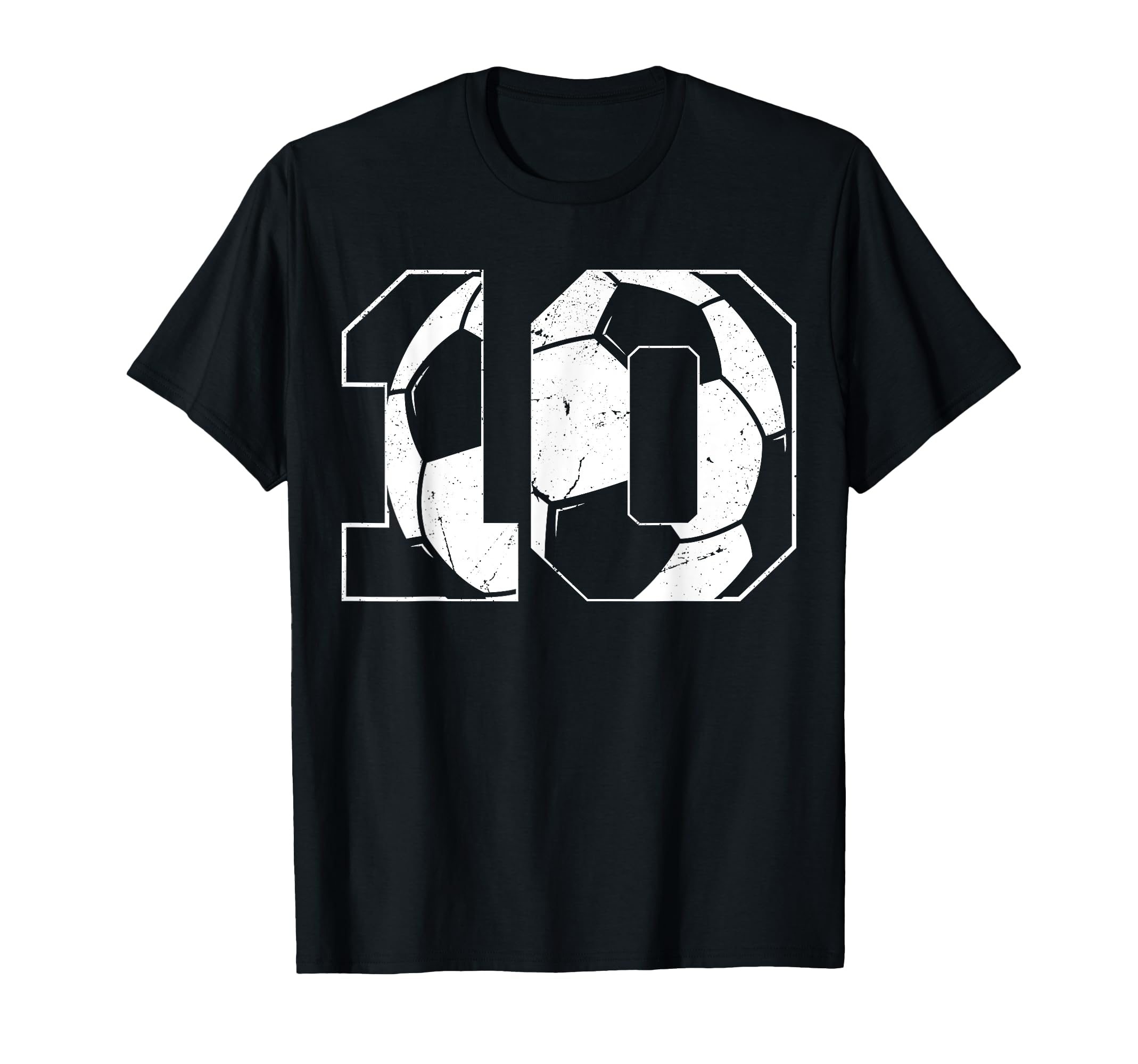 10Th Birthday Soccer Player Football T-Shirt - Minimalist Print for Adults - T-Shirt, Sweatshirt, Hoodie
