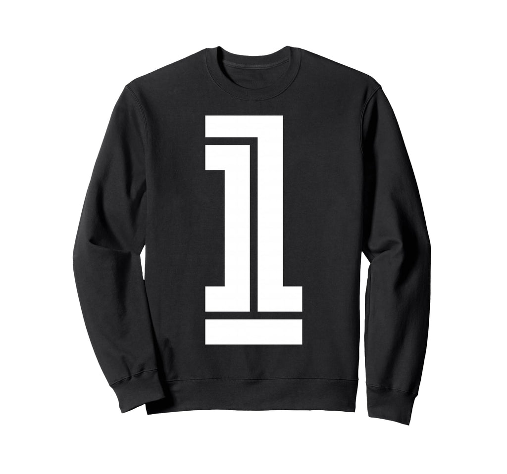 1 Sports Team Number Fan Sweatshirt - Aesthetic Graphic Unisex - T-Shirt, Sweatshirt, Hoodie