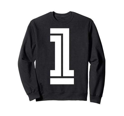 1 Sports Team Number Fan Sweatshirt - Aesthetic Graphic Unisex - T-Shirt, Sweatshirt, Hoodie