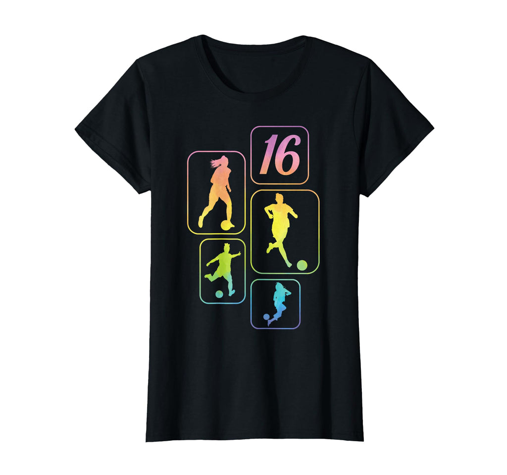 16Th Birthday Soccer Player Football 16 T-Shirt - Trendy Graphic Men Women - T-Shirt, Sweatshirt, Hoodie