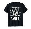 Proud Soccer Coachs Wife Soccer T-Shirt - Minimalist Print for Adults - T-Shirt, Sweatshirt, Hoodie