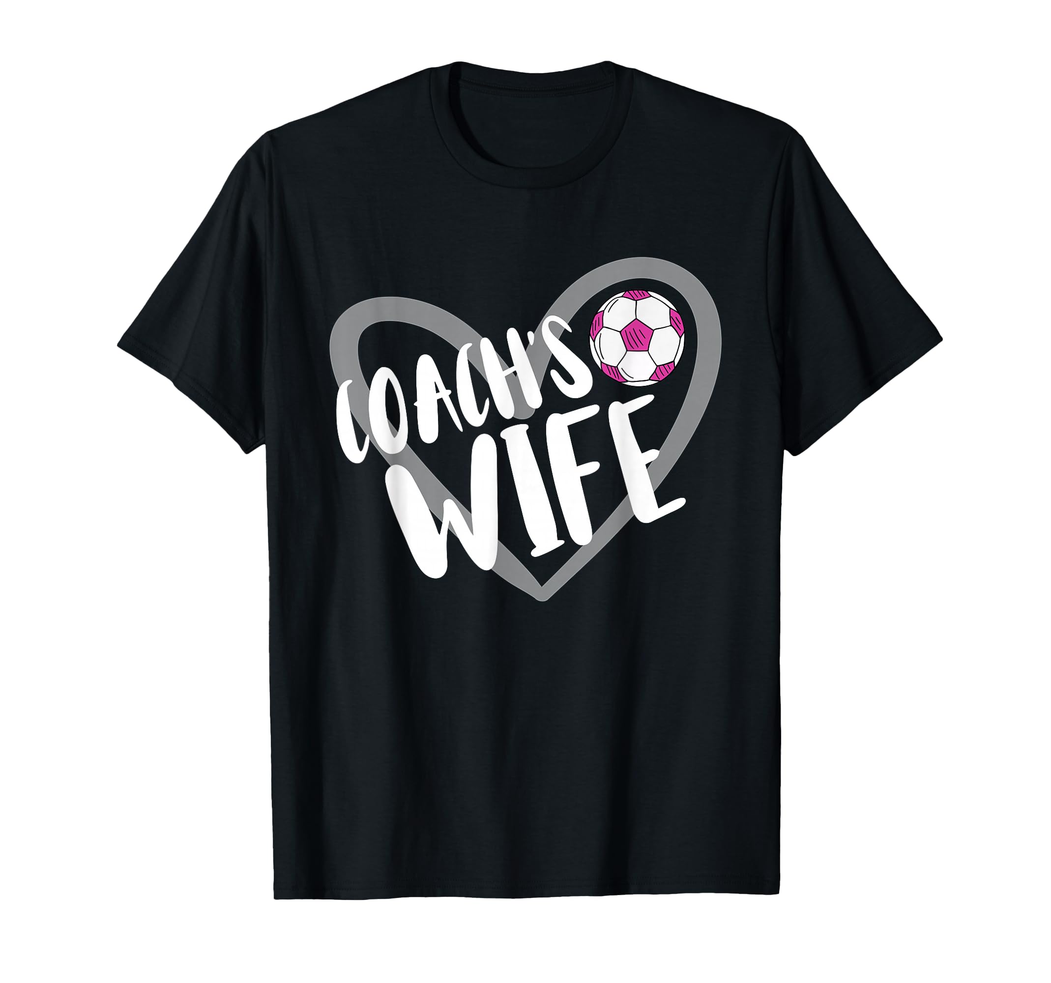 Soccer Coachs Wife Heart T-Shirt - Trendy Graphic Unisex - T-Shirt, Sweatshirt, Hoodie