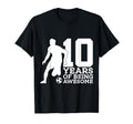 10 Years Being Awesome Soccer 10Th T-Shirt - Aesthetic Graphic Unisex - T-Shirt, Sweatshirt, Hoodie