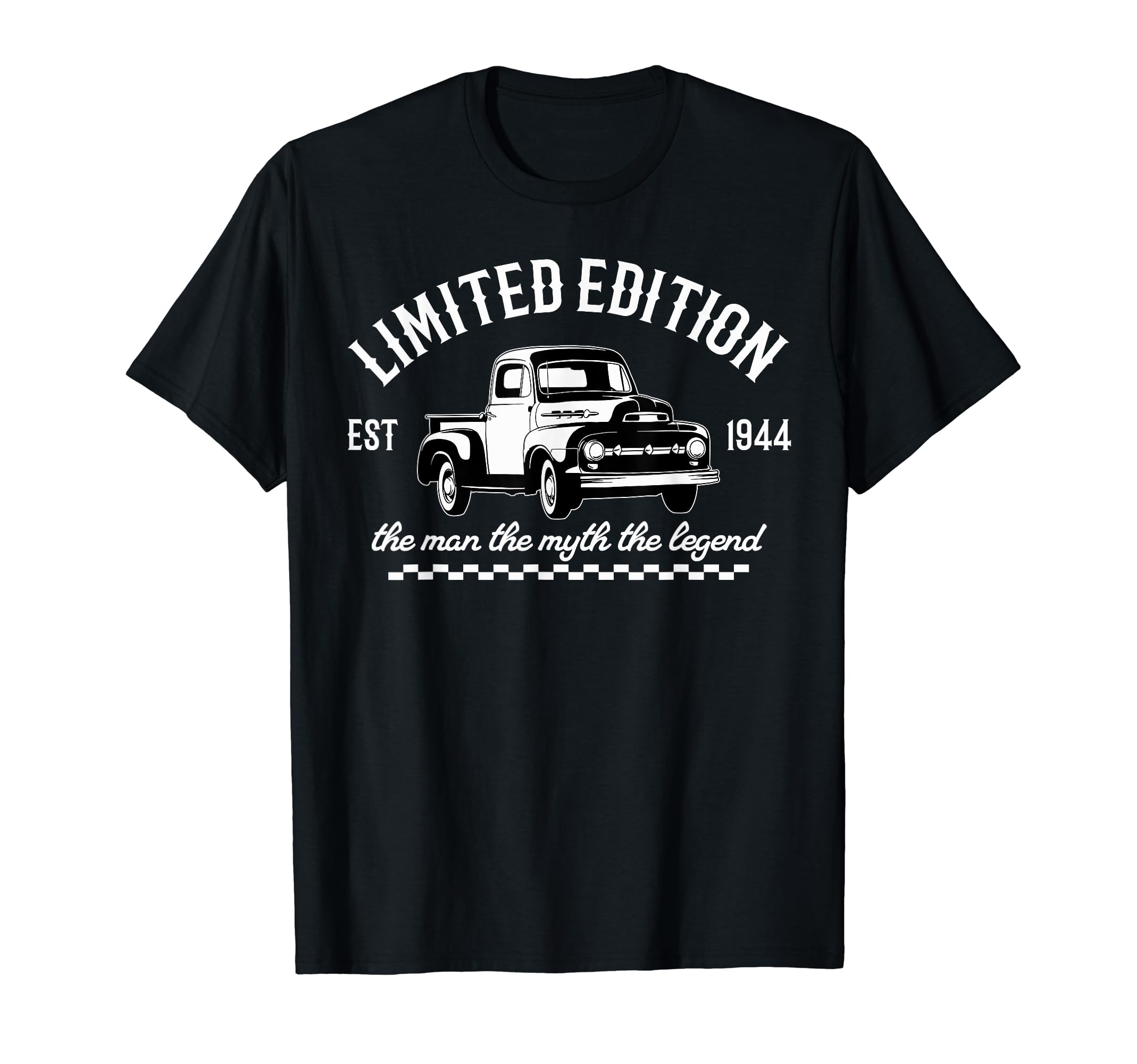 1944 Hot Rod Dad Birthday Legend T-Shirt - Graphic Print for Adults - T-Shirt, Sweatshirt, Hoodie