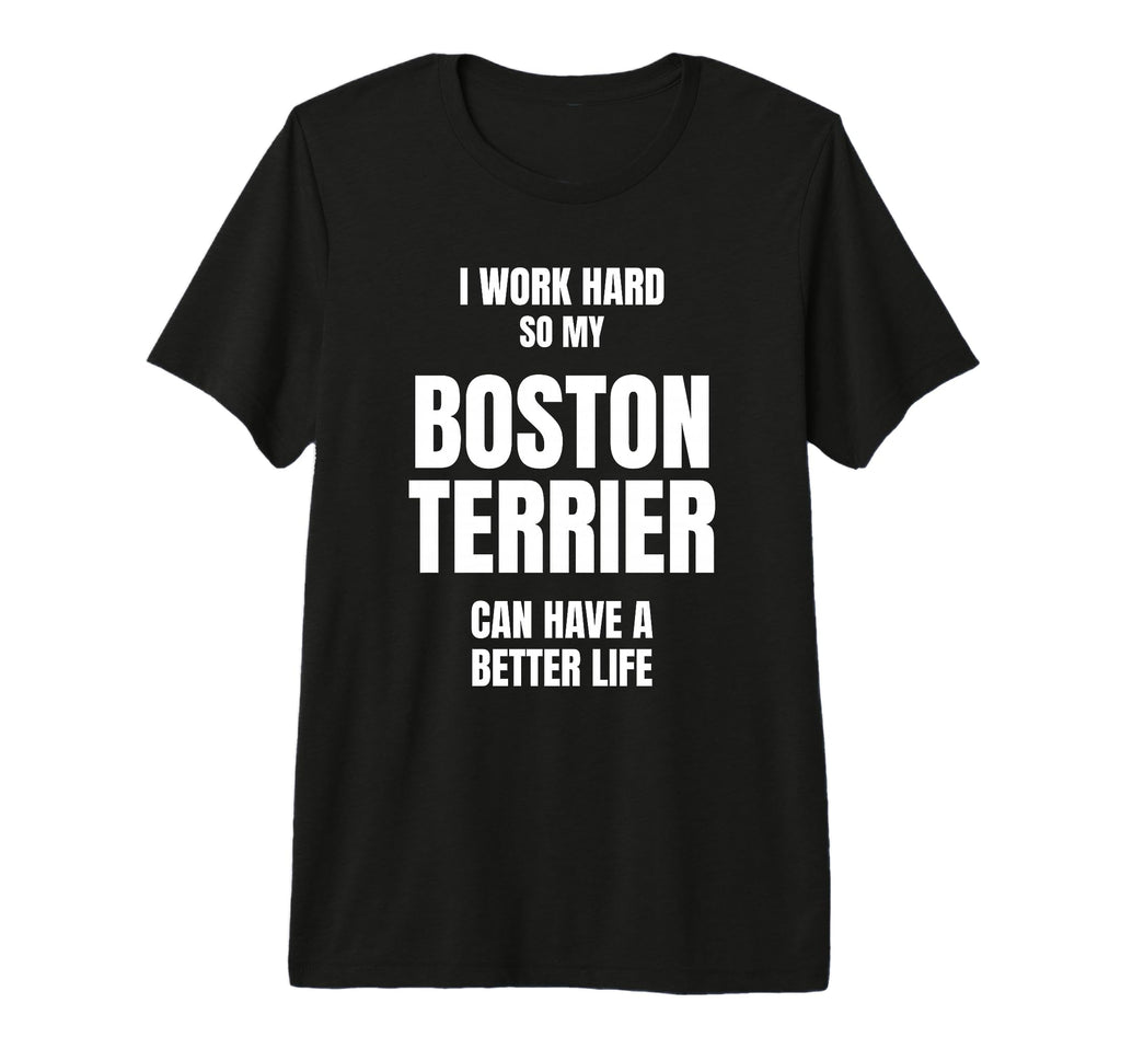 Boston Terrier Dad Owner Mom Pet Lover I T-Shirt - Graphic Print Men Women - T-Shirt, Sweatshirt, Hoodie
