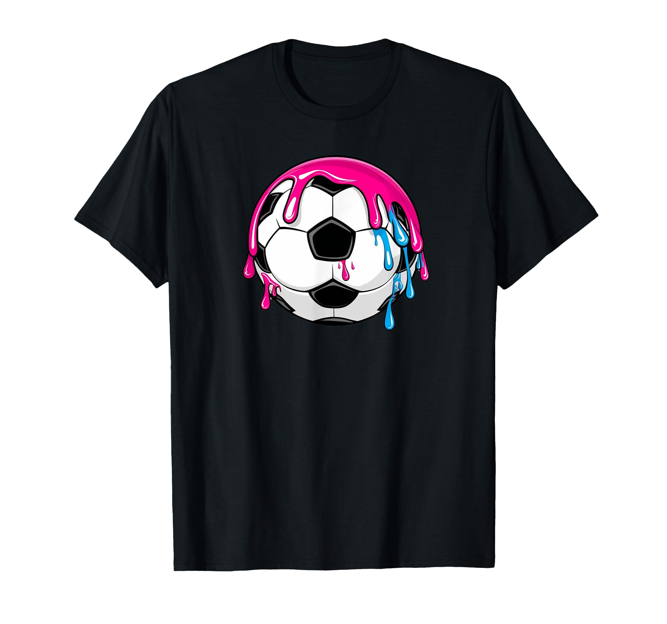 Soccer Ball Player Coach Ball Drip T-Shirt - Graphic Print for Adults - T-Shirt, Sweatshirt, Hoodie