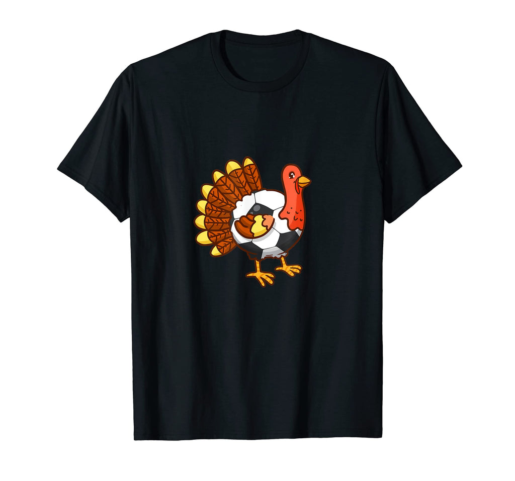 Funny Thanksgiving Turkey Soccer T-Shirt - Novelty Apparel for Adults - T-Shirt, Sweatshirt, Hoodie