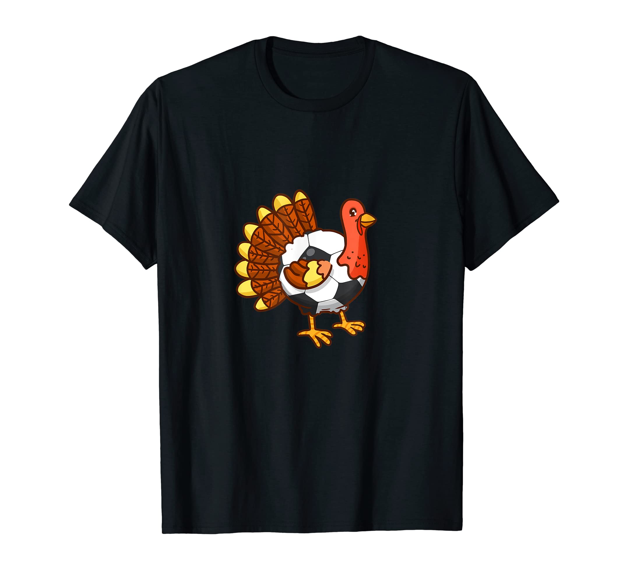 Funny Thanksgiving Turkey Soccer T-Shirt - Novelty Apparel for Adults - T-Shirt, Sweatshirt, Hoodie