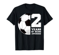 2 Years Being Awesome Soccer 2Nd Bday Party T-Shirt - Unique Graphic Unisex - T-Shirt, Sweatshirt, Hoodie