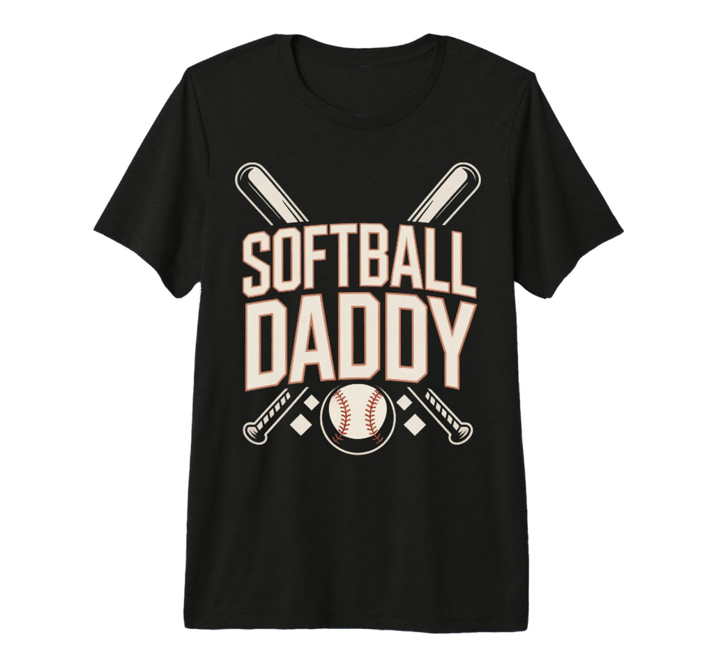 I Love Softball Sport Father Dad T-Shirt - Casual Everyday Wear Unisex - T-Shirt, Sweatshirt, Hoodie