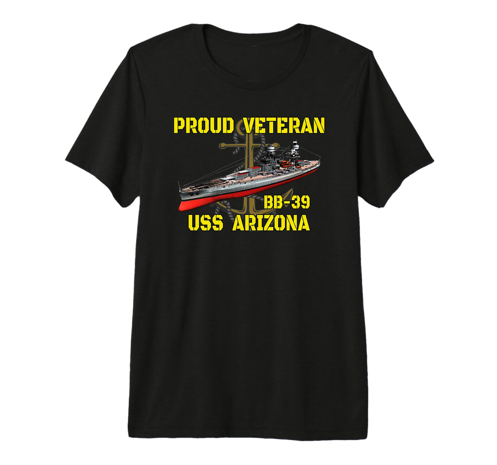 Uss Arizona Bb 39 Battleship T-Shirt - Fun Novelty Design for Adults - T-Shirt, Sweatshirt, Hoodie