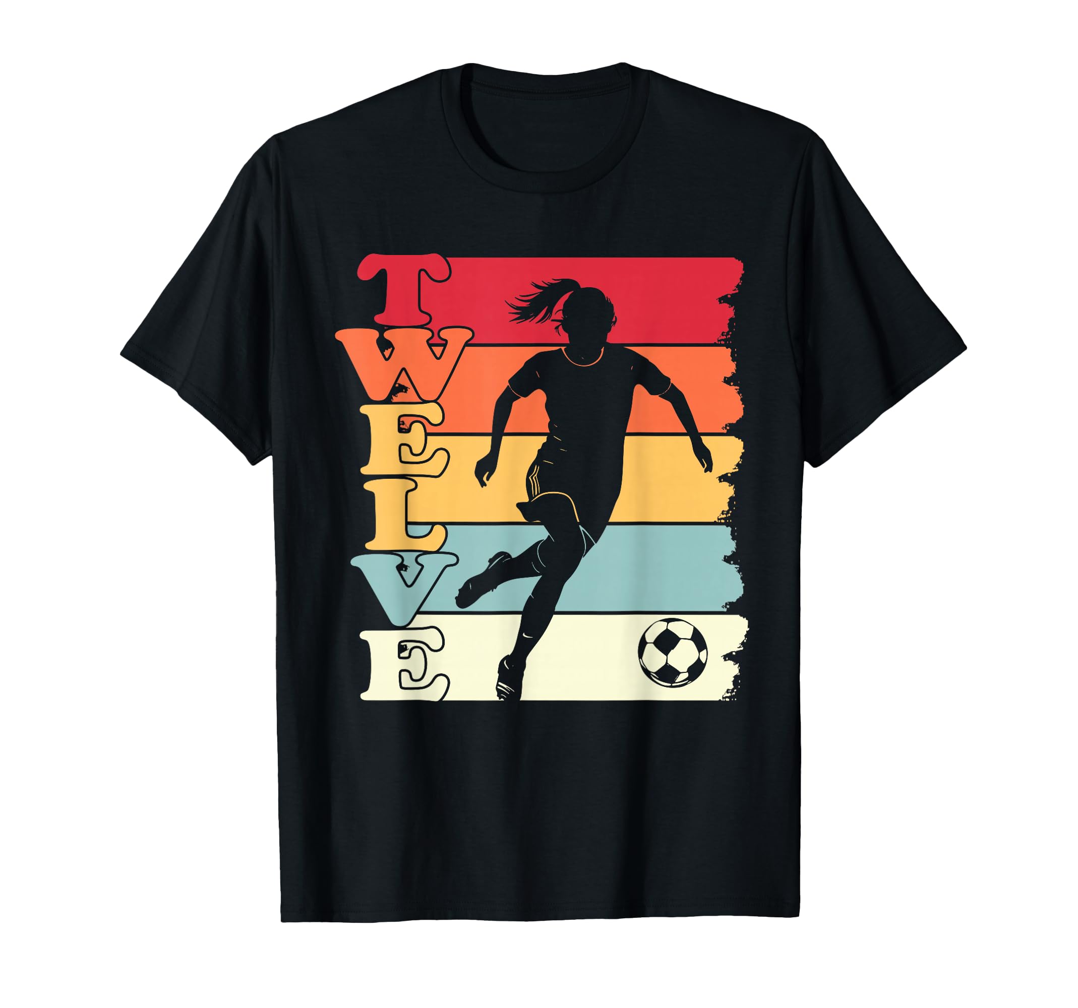 12 Years Old Birthday 12Th Birthday Soccer T-Shirt - Trendy Graphic Unisex - T-Shirt, Sweatshirt, Hoodie