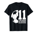 11 Years Being Awesome Soccer 11Th T-Shirt - Aesthetic Graphic for Adults - T-Shirt, Sweatshirt, Hoodie