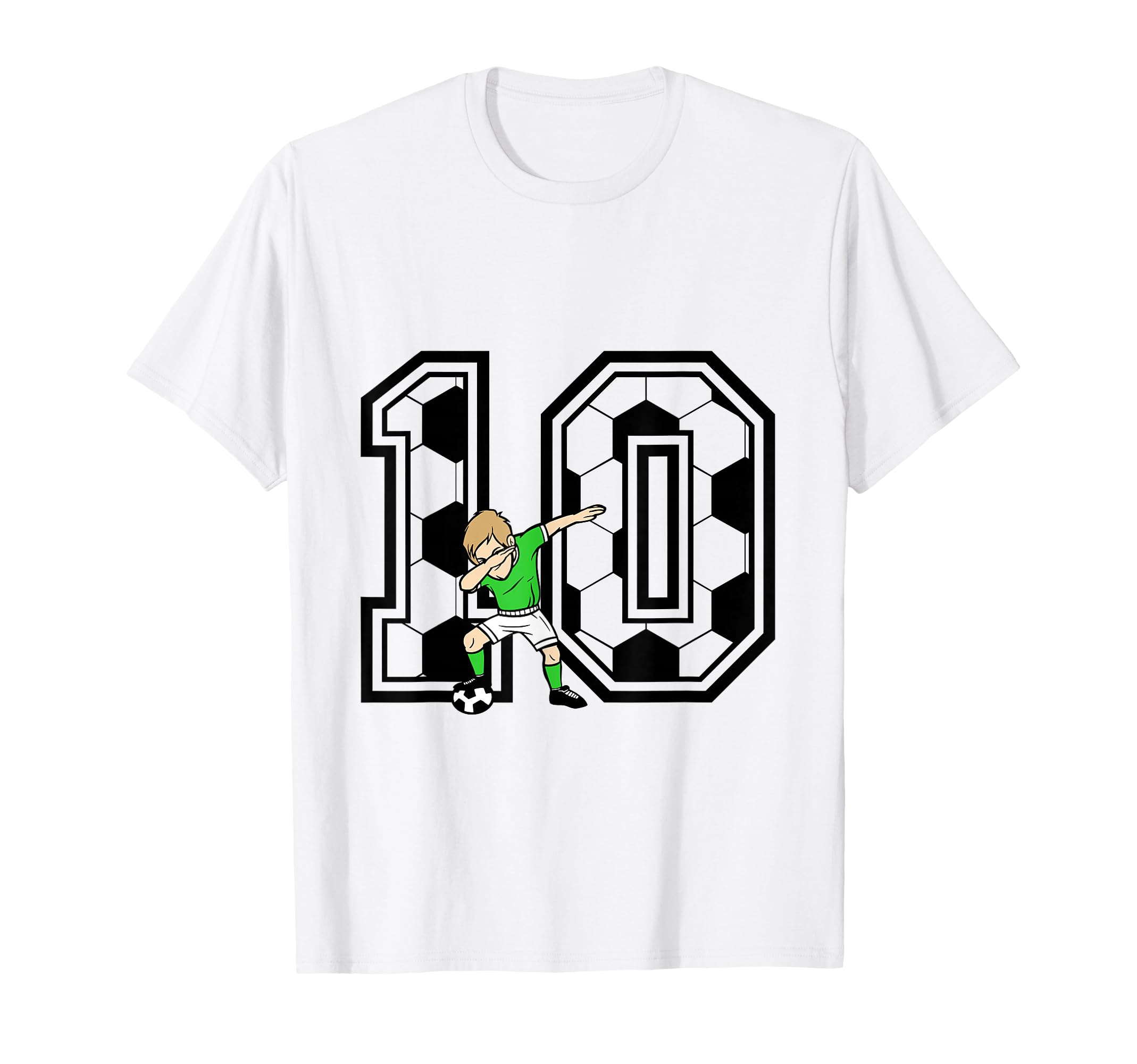 10Th Birthday Soccer Player 10 Years Old T-Shirt - Unique Graphic Unisex - T-Shirt, Sweatshirt, Hoodie