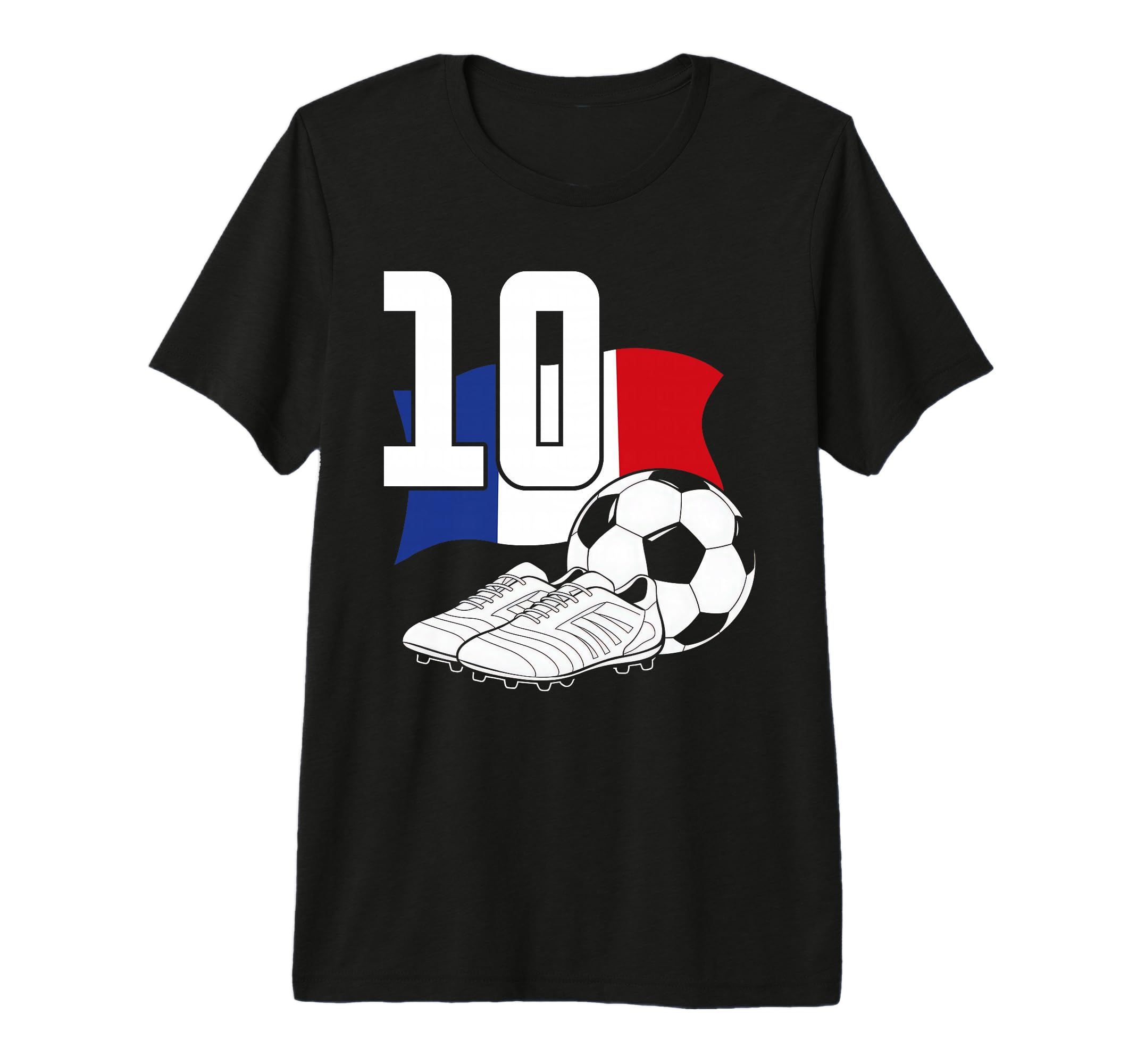 10 Soccer Birthday Gift Soccer Fan Sports T-Shirt - Trendy Graphic Unisex - T-Shirt, Sweatshirt, Hoodie