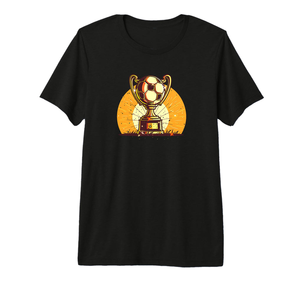 Trophy Soccer Ball Soccer Coach Tri Blend T-Shirt - Unique Graphic Unisex - T-Shirt, Sweatshirt, Hoodie