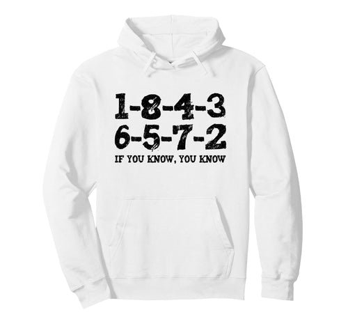 1 8 4 3 6 5 7 2 If You Know 18436572 Hoodie - Minimalist Print for Adults - T-Shirt, Sweatshirt, Hoodie