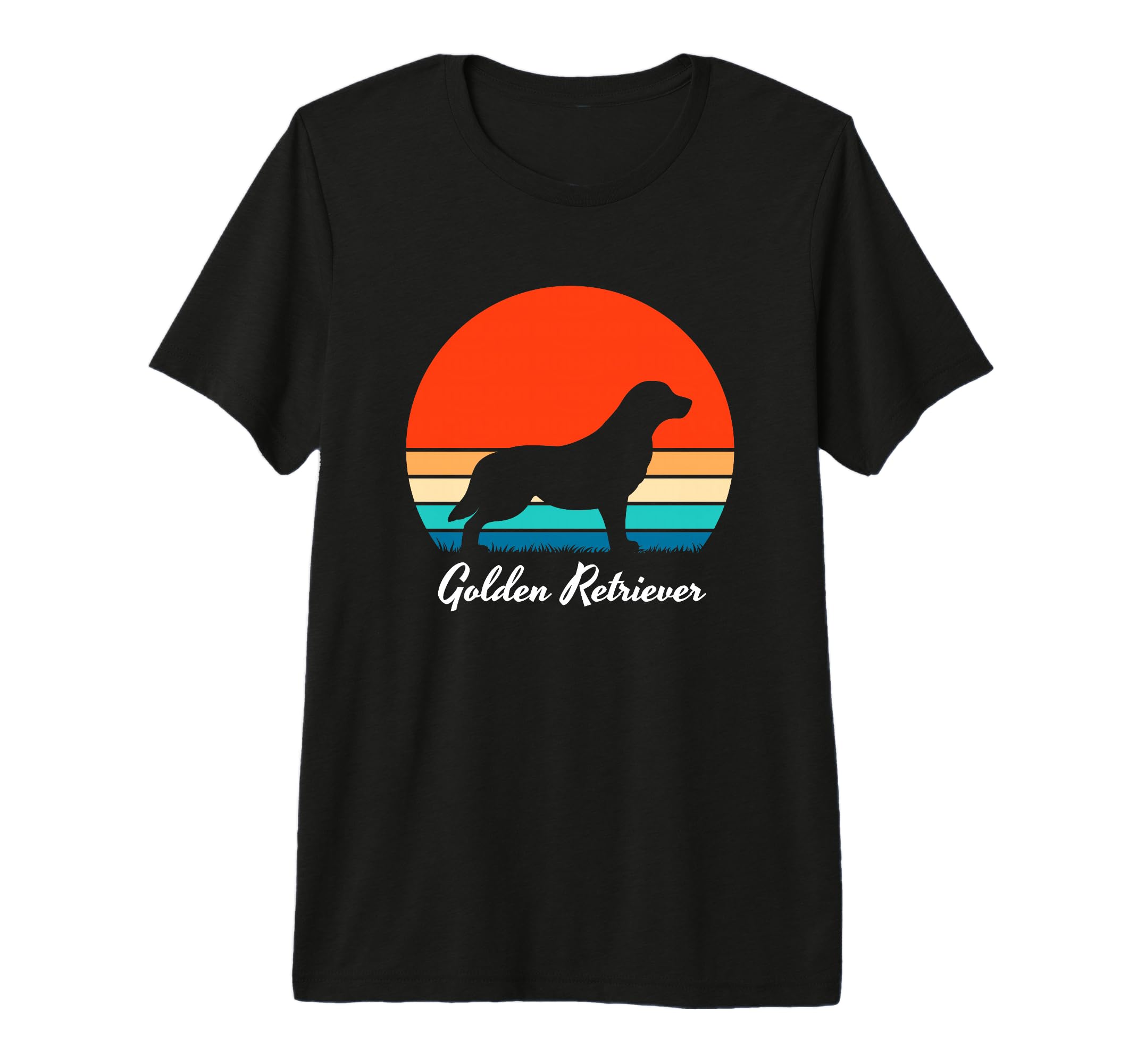 Golden Retriever Sunset Dog Mom Dad T-Shirt - Custom Art Print Men Women - T-Shirt, Sweatshirt, Hoodie