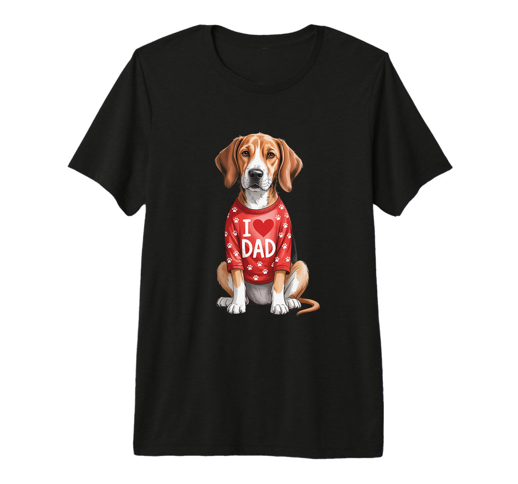 Mens Hound Dog Wearing Red Paw Prints I T-Shirt - Trendy Graphic Men Women - T-Shirt, Sweatshirt, Hoodie