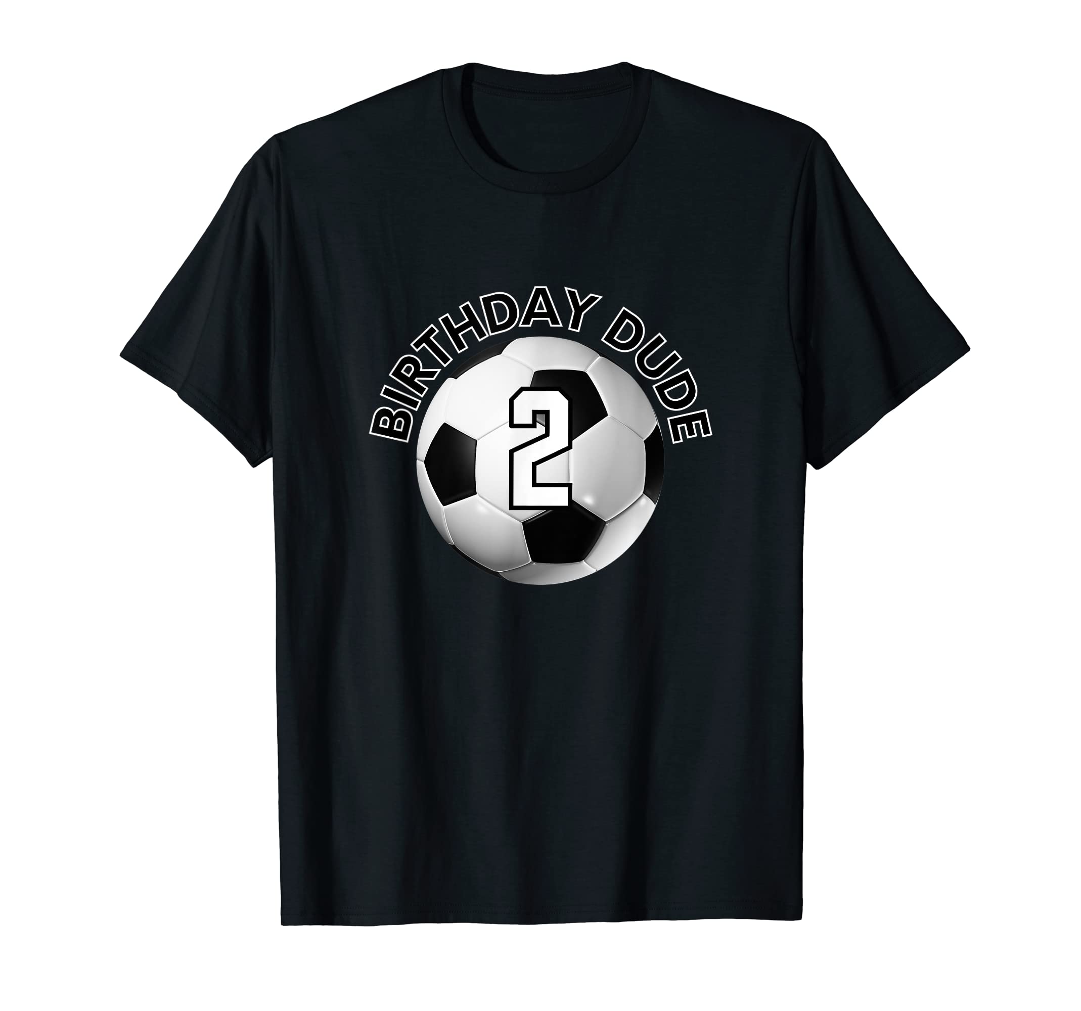 2 Year Old 2Nd Birthday Dude Soccer Bday T-Shirt - Minimalist Print Unisex - T-Shirt, Sweatshirt, Hoodie