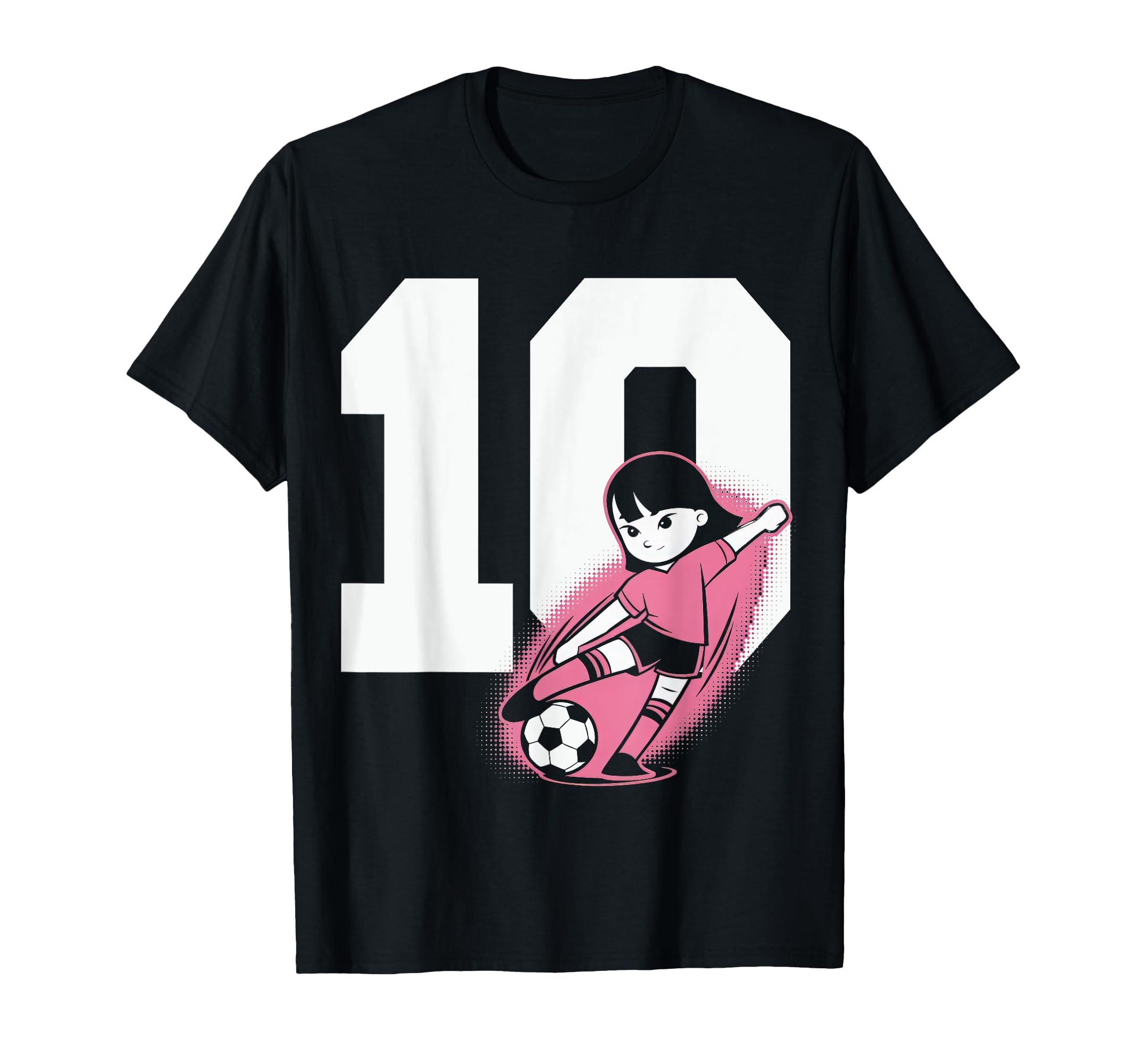 10 Soccer Birthday Gift Soccer T-Shirt - Casual Everyday Wear Men Women - T-Shirt, Sweatshirt, Hoodie