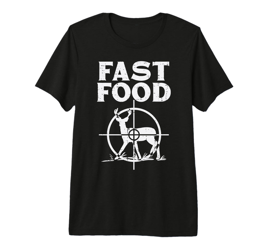 Fast Food Deer Target Funny Shooting T-Shirt - Unique Graphic Men Women - T-Shirt, Sweatshirt, Hoodie