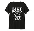 Fast Food Deer Target Funny Shooting T-Shirt - Unique Graphic Men Women - T-Shirt, Sweatshirt, Hoodie