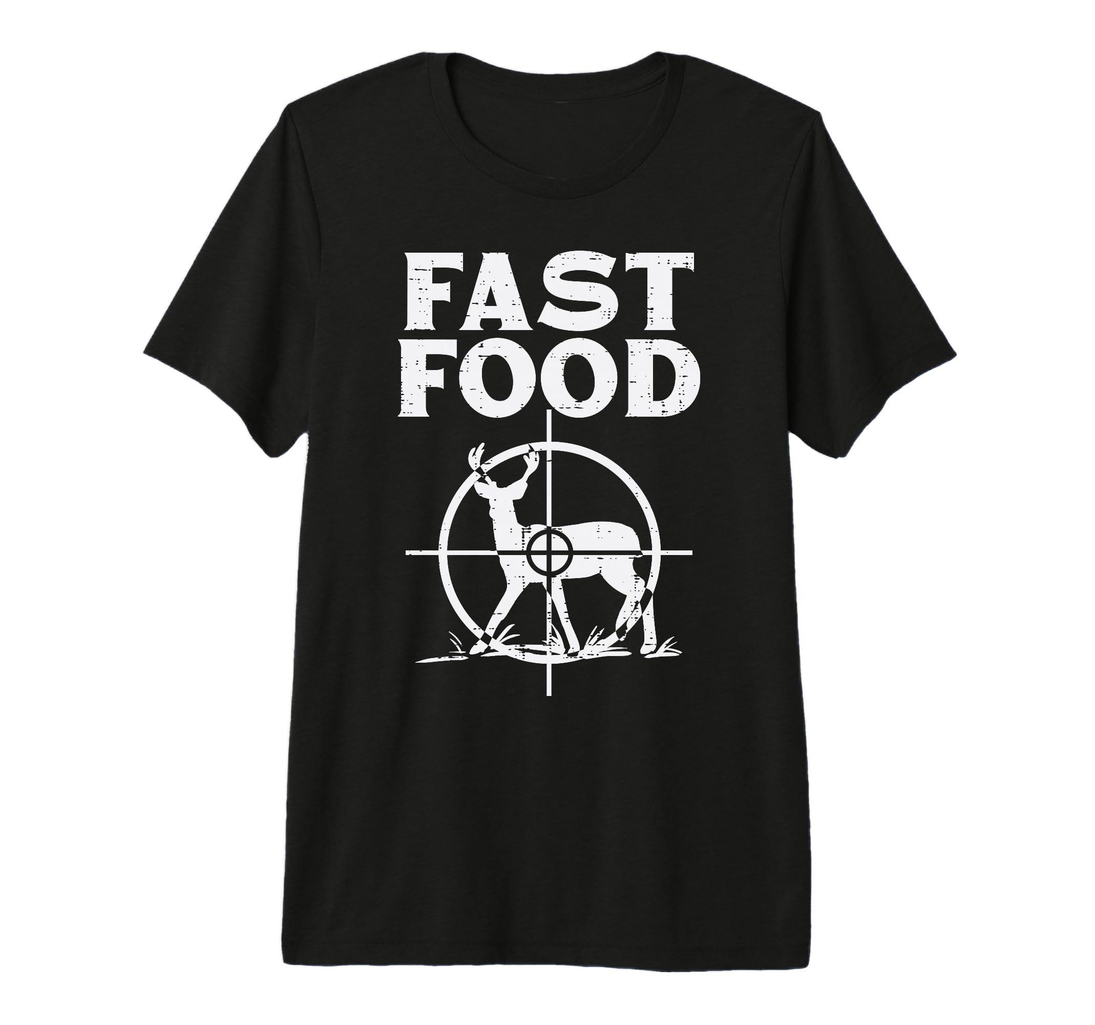 Fast Food Deer Target Funny Shooting T-Shirt - Unique Graphic Men Women - T-Shirt, Sweatshirt, Hoodie